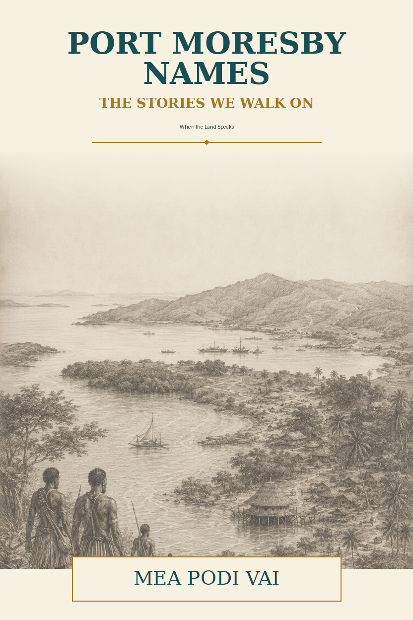 Port Moresby Names – The Stories We Walk On book cover by Mea Podi Vai
