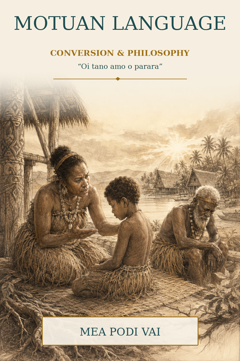 THE MOTUAN LANGUAGE - Conversion and Philosophy